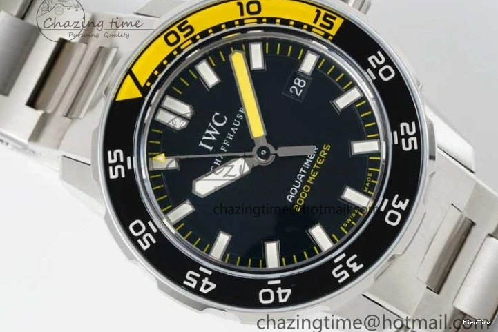 MIROTIME 0315 Durable Aquatimer Automatic SS RSF 1:1 Best Edition Black Yellow Dial on SS Bracelet A 7071